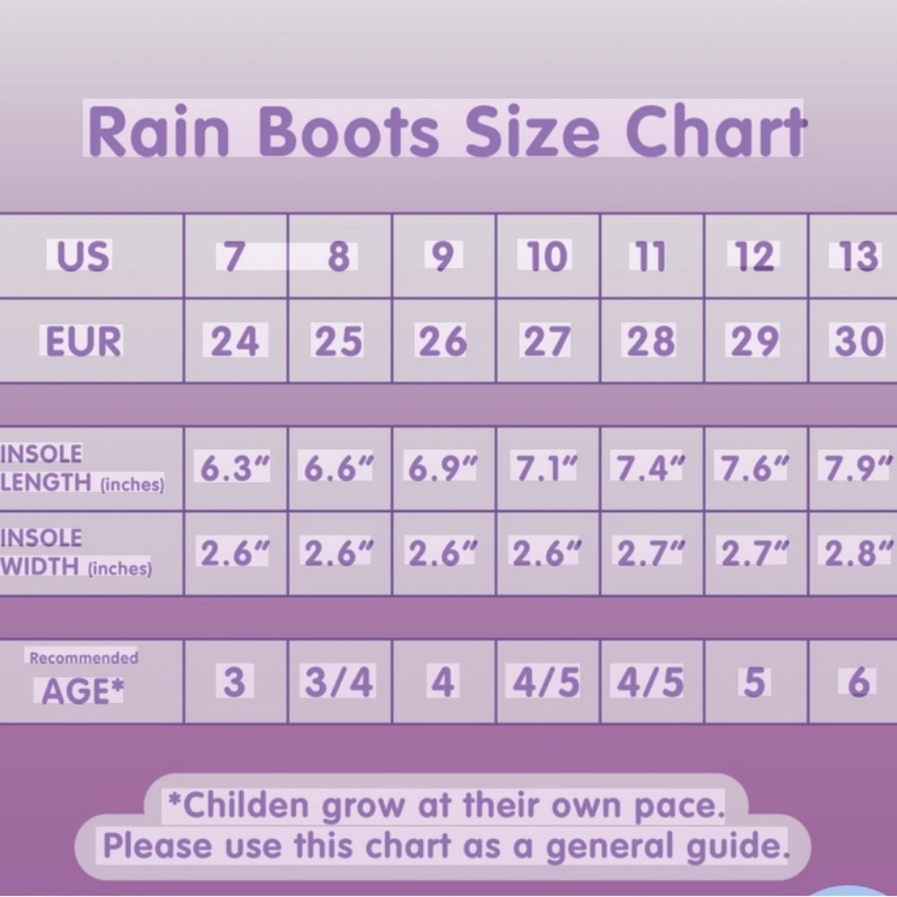 Skeeper Kids' Navy Rain Boots with Neon Green Soles Size EU 25 /US 8 - Picture 11 of 11